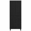 vidaXL Highboard Black Oak 69.5 x 34 x 180 cm Engineered Wood