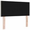 vidaXL Headboard with LED Strip Lights Light Grey 90 cm Fabric