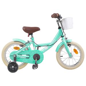 vidaXL Kids Bike 16'' for 4-6 Years Old Sea Green