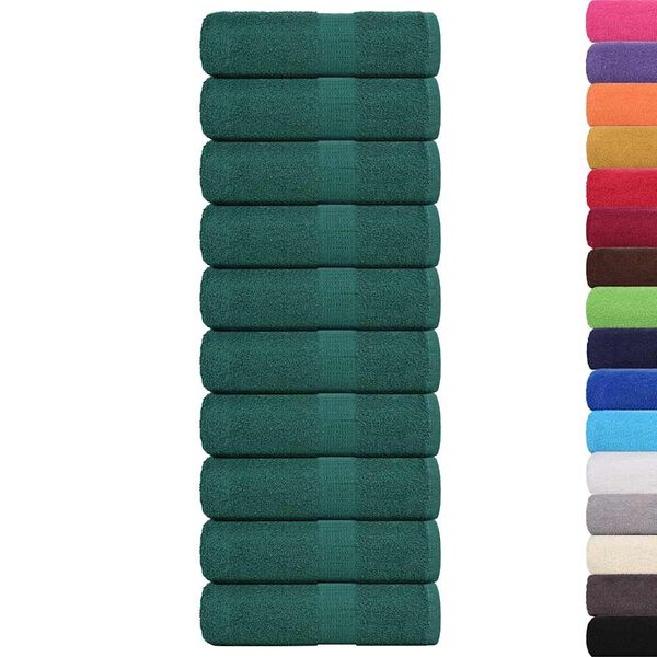 vidaXL Wash Towels 10 pcs FROGN Green 30x30 cm 100% Cotton