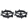 vidaXL Metal Wheels for 6.5 HP Petrol Tiller 2 pcs