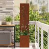 vidaXL Garden Privacy Screen Rusty 32 x 32 x 150 cm Weathering steel