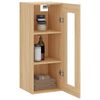 vidaXL Wall Mounted Cabinet Sonoma Oak 34.5x34x90 cm