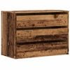 vidaXL Corner Chest of Drawers Old Wood 80x41x58 cm Engineered Wood