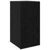 vidaXL Wall TV Cabinet 30.5 x 30 x 60 cm Black Oak Engineered Wood