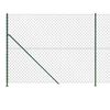 vidaXL Chain Link Fence with Flange Green 1.8x10 m