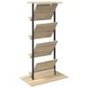 vidaXL Magazine Rack Sonoma Oak 68 x 40 x 123.5 cm Engineered Wood