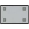 vidaXL Wall-mounted Magnetic Board Black 40x30 cm Tempered Glass