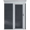 vidaXL Garden Sheds Anthracite 137 x 81 x 180 cm Metal