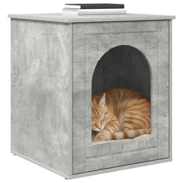 vidaXL Cat House Concerte 53 x 52 x 62 cm Engineered Wood