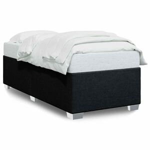 vidaXL Bed Frame without Mattress Black&nbsp;Single&nbsp;Fabric