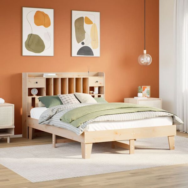 vidaXL Bed Frame without Mattress 160x200 cm Solid Wood Pine