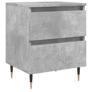 vidaXL Bedside Cabinet Concrete Grey 40x35x50 cm Engineered Wood