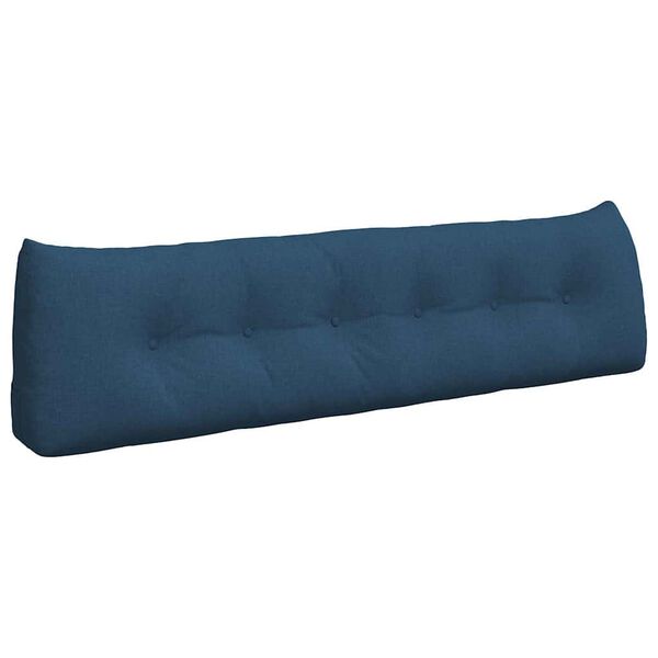 vidaXL Back Pillow Blue 180 x 24 x 50 cm Fabric