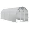 vidaXL Chicken Coop Silver 600 x 200 x 200 cm Galvanised Steel