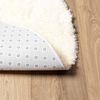 vidaXL Shaggy Rug High Pile NAVARRA Cream 200x200 cm Polyester