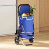 vidaXL Shopping Trolley Blue 36.5 x 46.5 x 100.5 cm Oxford fabric