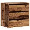 vidaXL Corner Chest of Drawers Old Wood 60x41x58 cm Engineered Wood