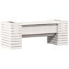 vidaXL Planter Bench White 167.5x60x65 cm Solid Wood Pine