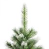 vidaXL Artificial Hinged Christmas Tree with Flocked Snow 120 cm