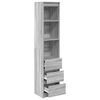 vidaXL Highboard Grey Sonoma 37.5x35x180 cm Engineered Wood