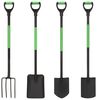 vidaXL 4 Piece Garden Tool Set D Grip Steel