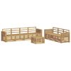 vidaXL Outdoor Sofa Set 8 pcs White Solid Acacia Wood