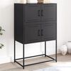 vidaXL Sideboard Black 68.5x38.5x107 cm Steel
