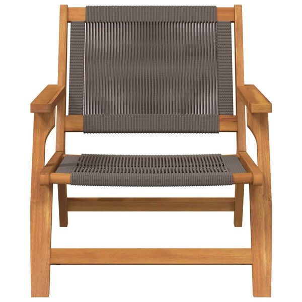 vidaXL Garden Furniture 2 pcs Grey 67 x 76 x 73 cm Solid Acacia Wood