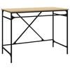 vidaXL Desk Sonoma Oak 100x50x75 cm Engineered Wood and Iron