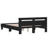 vidaXL Bed Frame without Mattress Black 140x200 cm