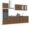 vidaXL 7 Piece Kitchen Cabinet Set Porto Brown Oak Engineered Wood