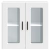 vidaXL Kitchen Wall Cabinet with Glass Door Porto White