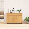 vidaXL Sideboard Drammen Oak 114 x 43 x 75.5 cm Solid Pine wood