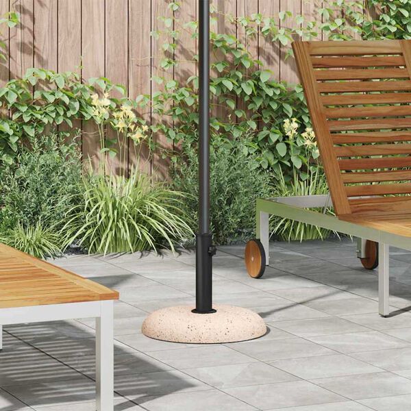 vidaXL Parasol Base Manual Yellow Stone 45 x 45 x 40 cm Concrete