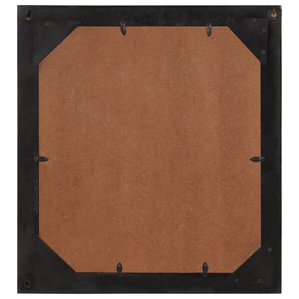 vidaXL Bathroom Mirror 55x1x60 cm Glass and Solid Wood Mango