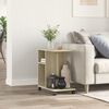 vidaXL Side Table with Wheels Sonoma Oak 50x30x55 cm Engineered Wood