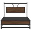 vidaXL Bed Frame without Mattress Brown Oak 100x190 cm Engineered Wood