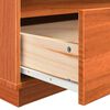 vidaXL Bedside Cabinet Wax Brown 60 x 34 x 51 cm Engineered Wood