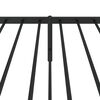 vidaXL Metal Bed Frame without Mattress with Headboard Black 90x200cm