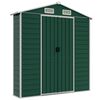 vidaXL Garden Shed Green 191x725x198 cm Galvanised Steel