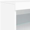vidaXL Sideboard with LED Lights White 162x37x67 cm
