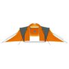 vidaXL Camping Tent 9 Persons Fabric Grey and Orange