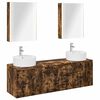 vidaXL Bathroom Cabinet Set 5 pcs Smoked Oak Engineered Wood