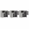 vidaXL Sideboards 3 pcs Grey Sonoma Engineered Wood