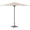 vidaXL Parasol Base Dark Grey Wood Look 45 x 45 x 31 cm