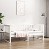 vidaXL Day Bed without Mattress White 90x200 cm Solid Wood Pine