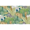 Noordwand Wallpaper Good Vibes Jungle Animals Green and Black