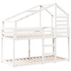 vidaXL Bunk Bed without Mattress White 90x190 cm Single Solid Wood Pine