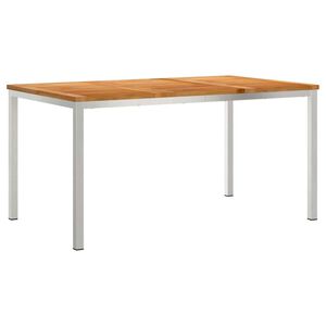 vidaXL DiningTable Brown 150 x 90 x 75 cm Solid Teak Wood